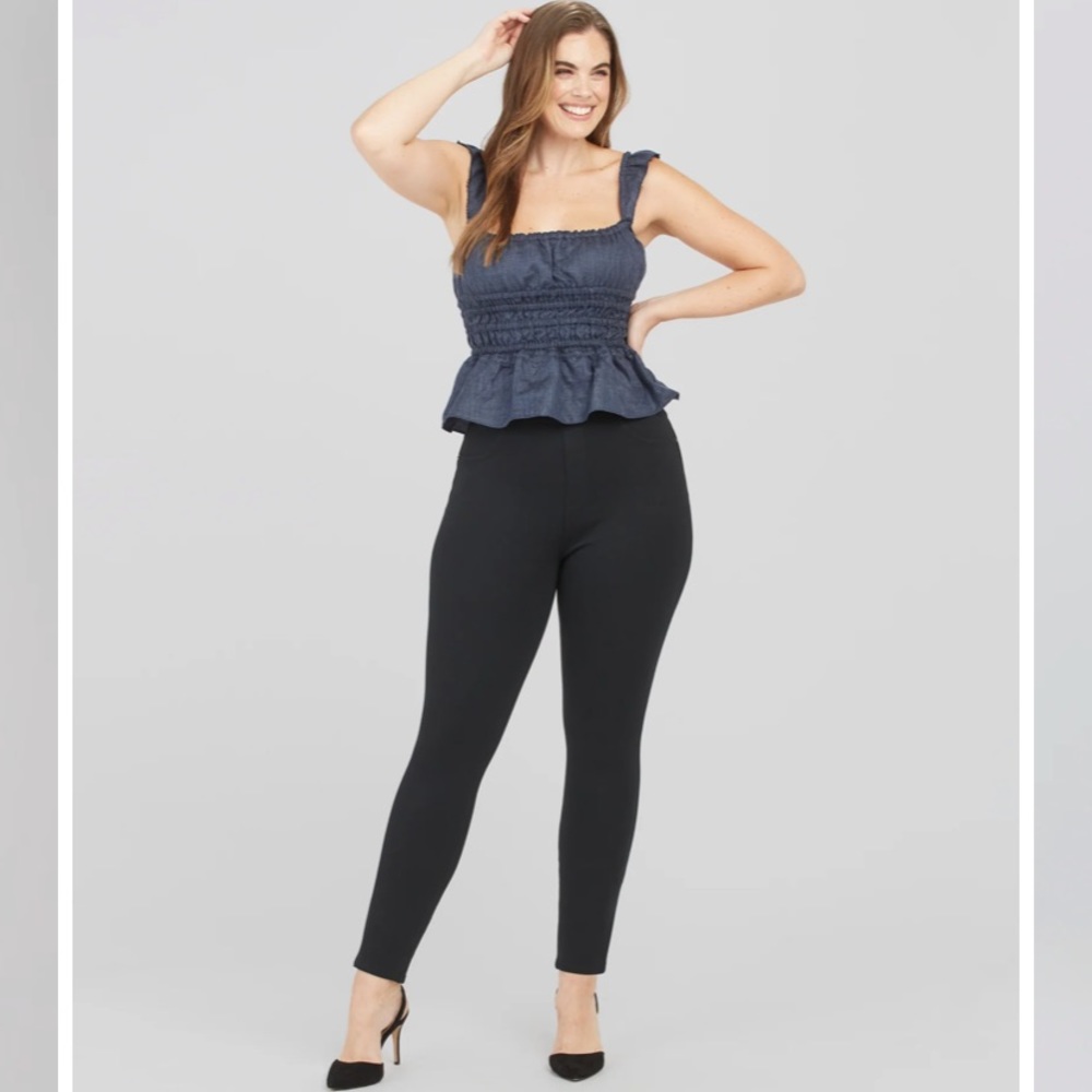 SPANX The Perfect Pant, Ankle 4-Pocket Black Size Medium